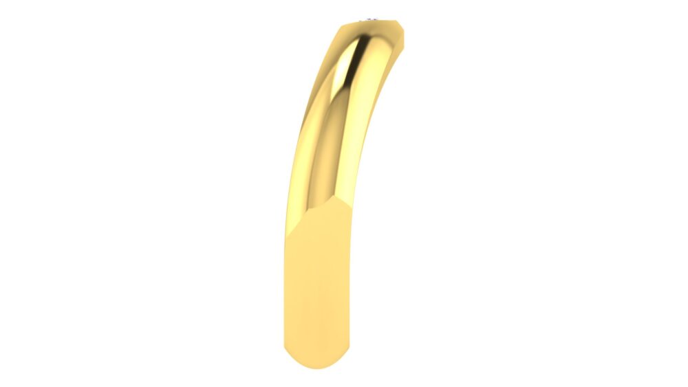 Classic Wavy Couple Bands with Solitaire Diamonds by Abhedya Jewels - Image 7