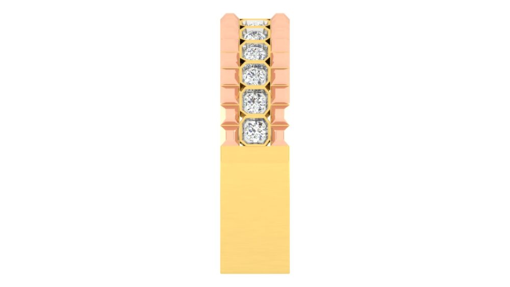 Luxurious Dual-Tone Diamond Couple Bands by Abhedya Jewels - Image 3