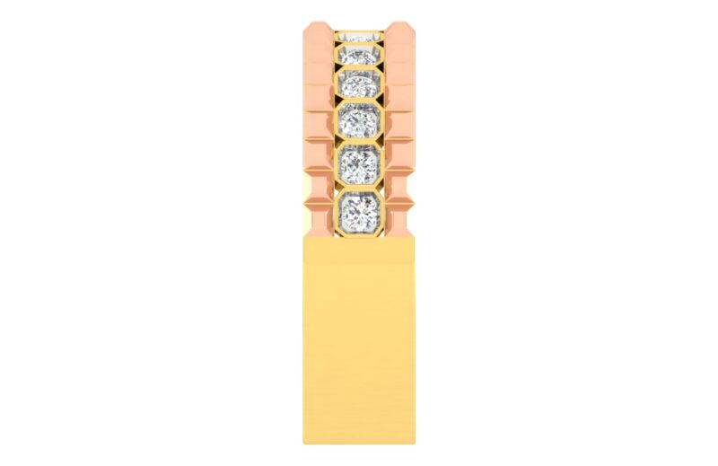 Luxurious Dual-Tone Diamond Couple Bands by Abhedya Jewels - Image 3