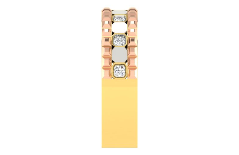 Luxurious Dual-Tone Diamond Couple Bands by Abhedya Jewels - Image 7