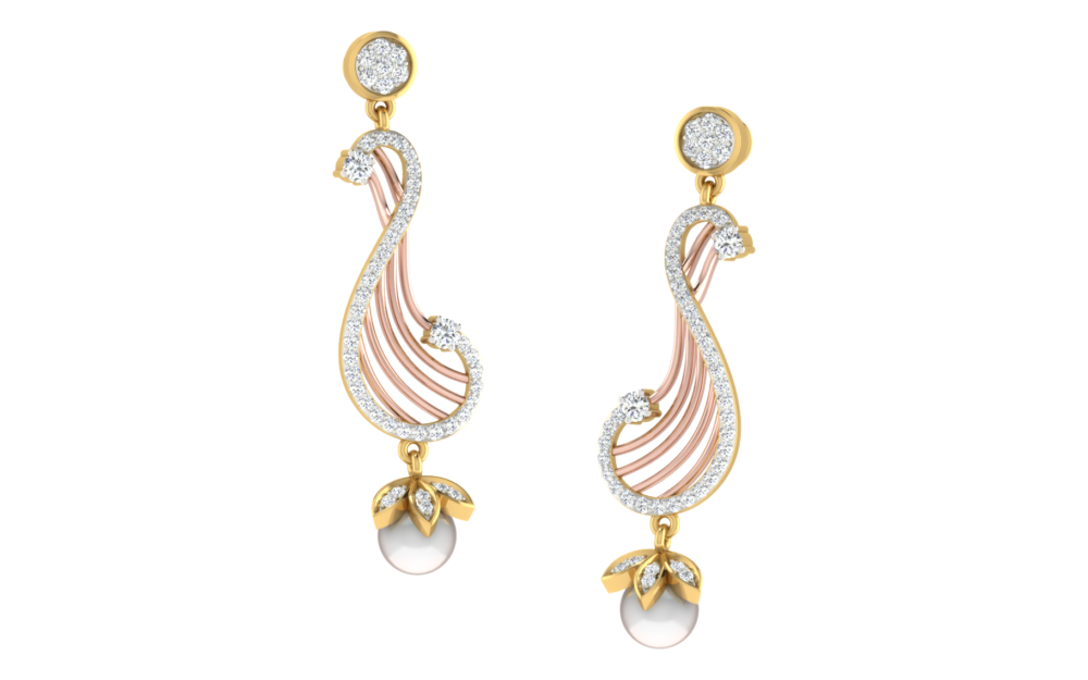 Exquisite Real Diamond Drop Earrings TearDrop – By Abhedya Jewels