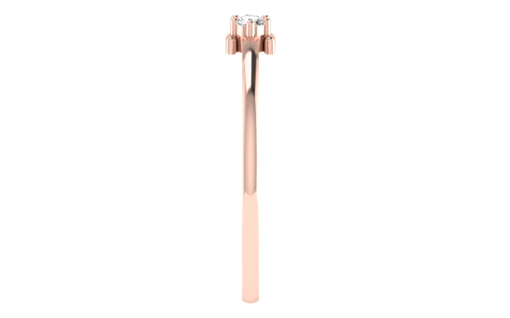 Trendy minimalist Natural Diamond Ring for woman gift - Image 4