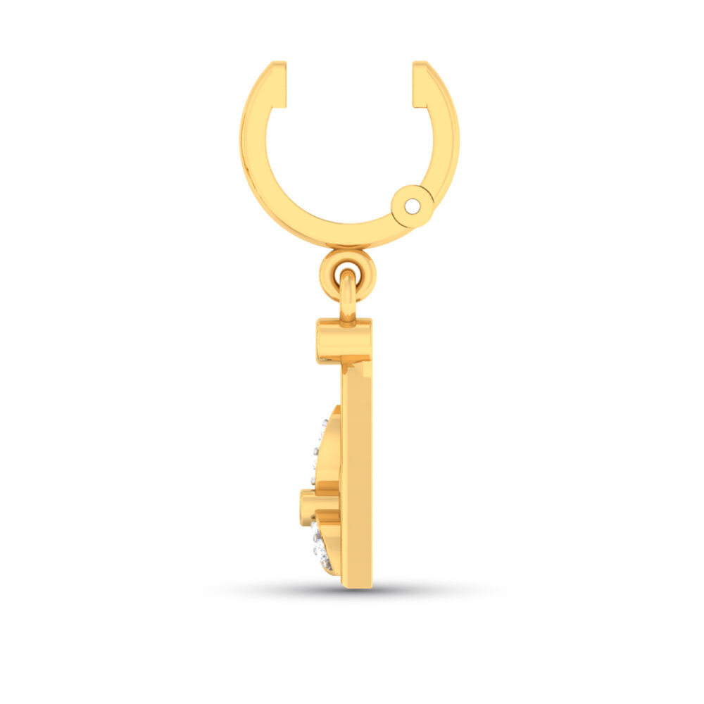 Handcrafted Real Natural Diamond Drop Gold. - Image 2