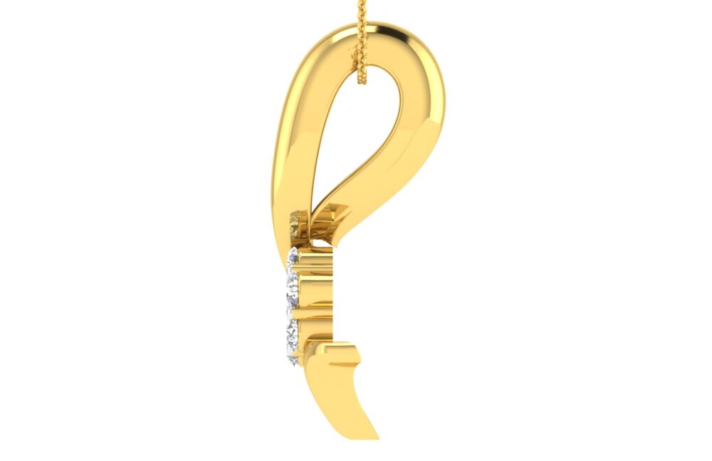 FLower motif Diamond Pendant - Image 7